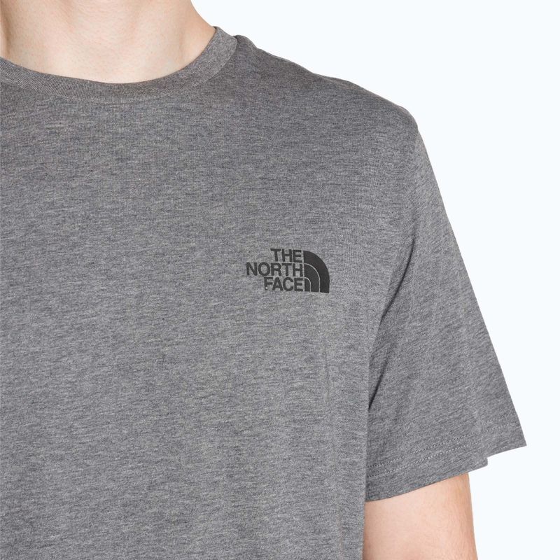 Vyriški marškinėliai The North Face Simple Dome Tee medium grey heather 3