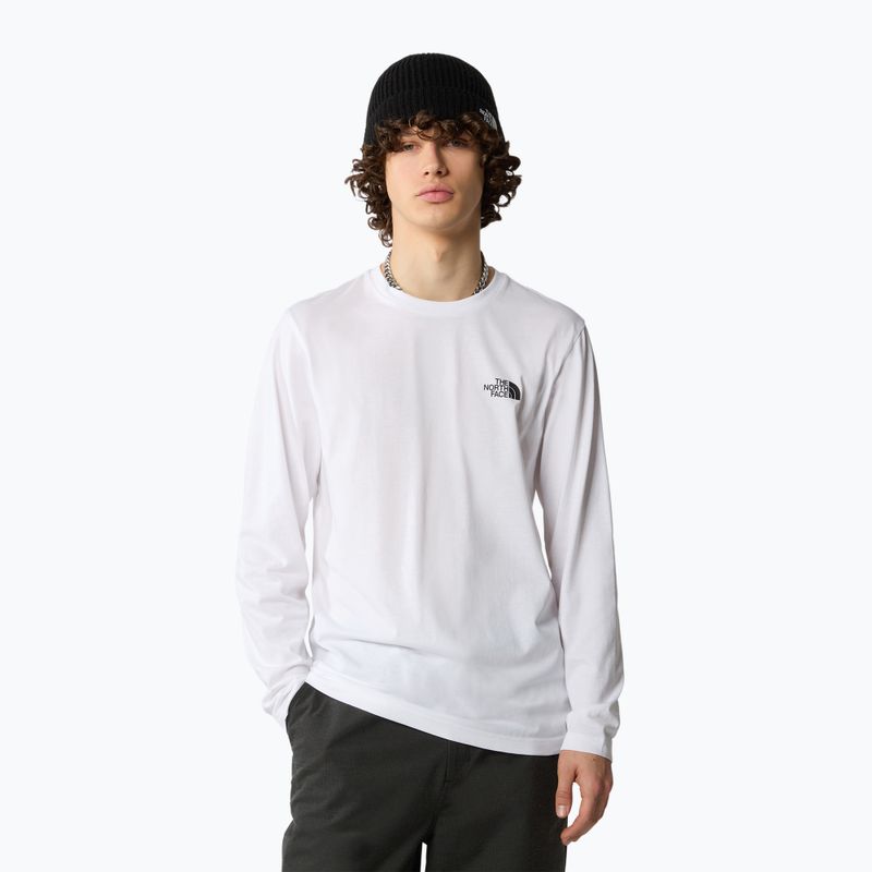 Vyriški marškinėliai ilgomis rankovėmis The North Face Simple Dome white