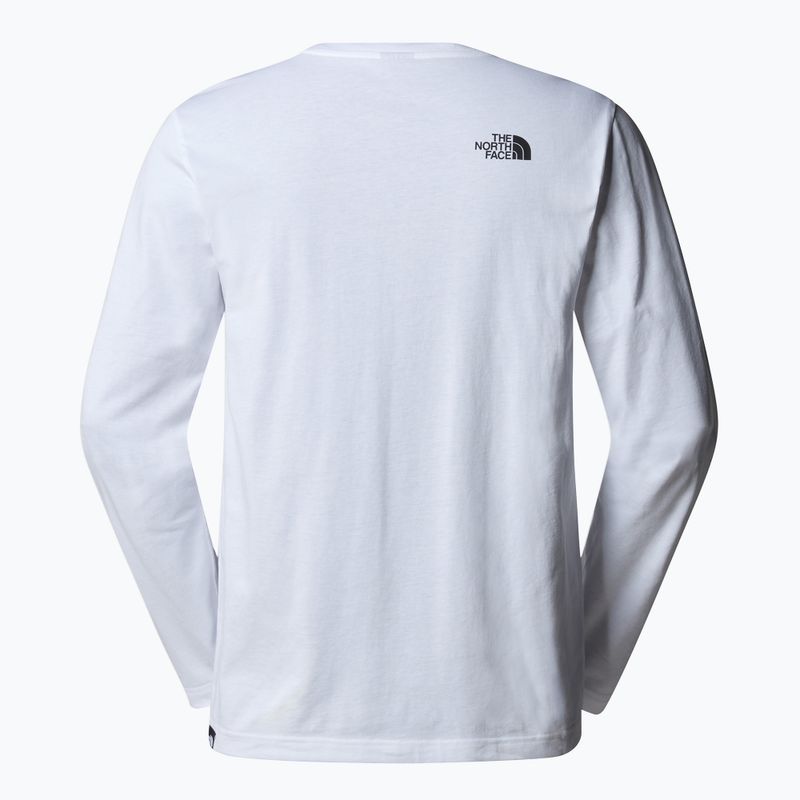 Vyriški marškinėliai ilgomis rankovėmis The North Face Simple Dome white 5