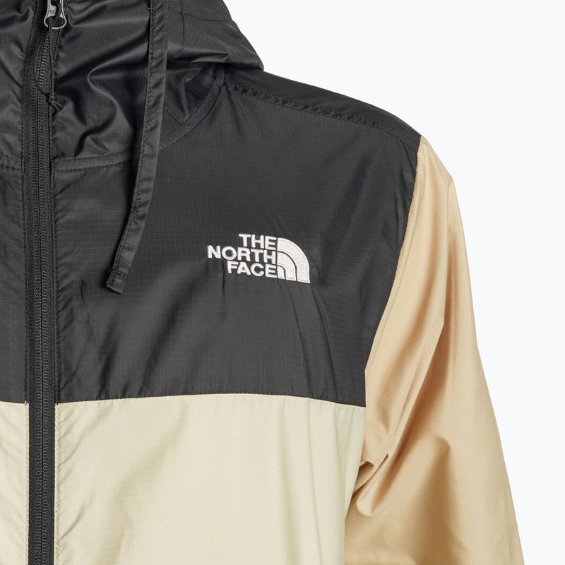 Vyriška striukė nuo vėjo The North Face Cyclone 3 gravel/black/khaki 3