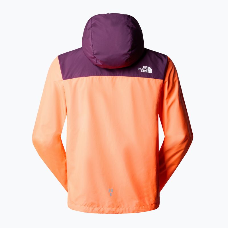 Vyriška bėgimo striukė The North Face Higher Run Wind vivid flame/black currant purple 7