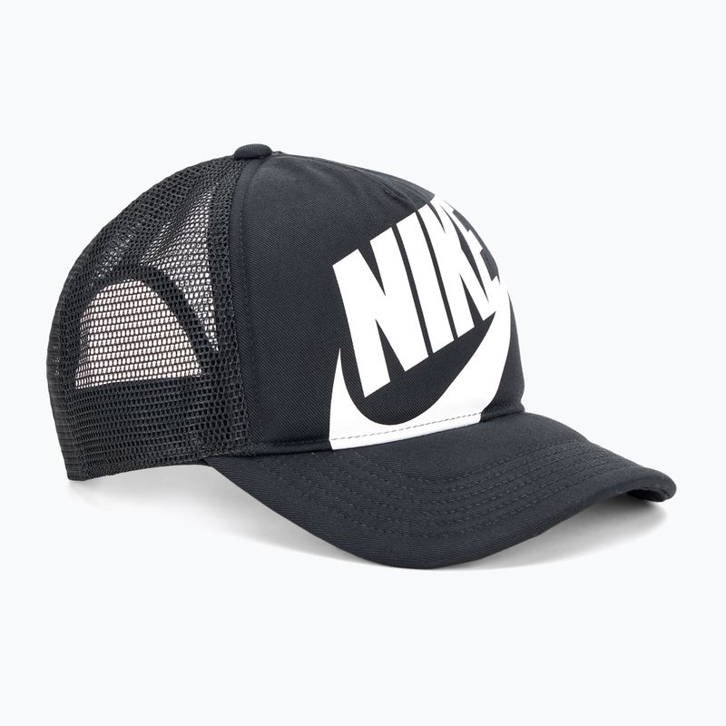 Vaikiška kepuraitė su snapeliu Nike Rise Structured Trucker black / black / white