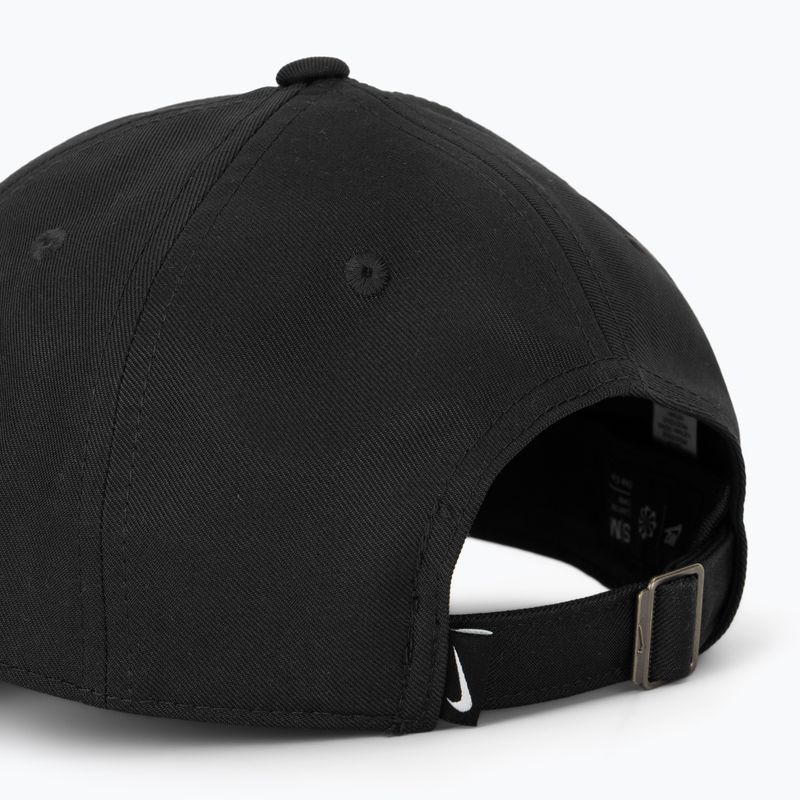Kepurė su snapeliu Nike Club Unstructured Swoosh black/black 4