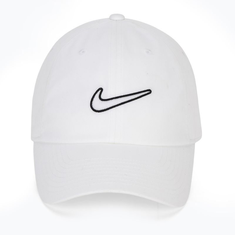 Kepurė su snapeliu Nike Club Unstructured Swoosh white/white 2