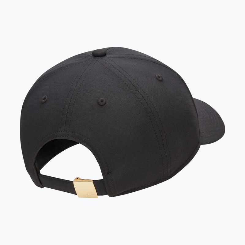 Kepurė su snapeliu Nike Dri-Fit Club black/metallic gold 2