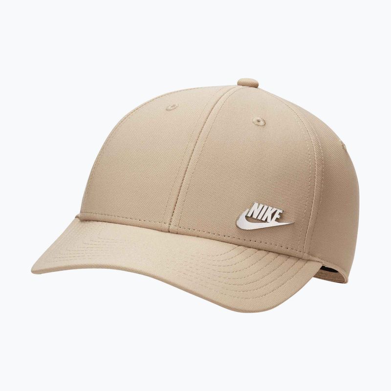 Kepurė su snapeliu Nike Dri-Fit Club khaki/metallic silver