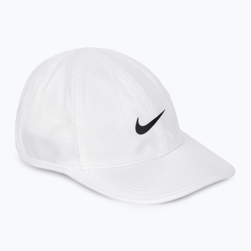 Kepuraitė su snapeliu Nike Dri-Fit Club Cap Unstructured Featherlight white/black