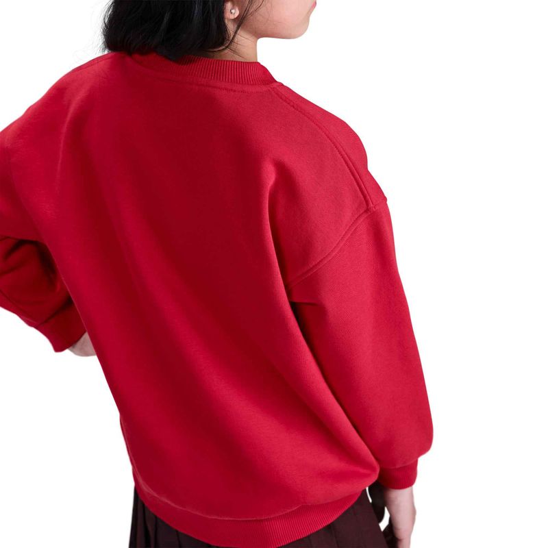 Nike Sportswear Club Fleece vaikiški marškinėliai universitetinė raudona/balta 6