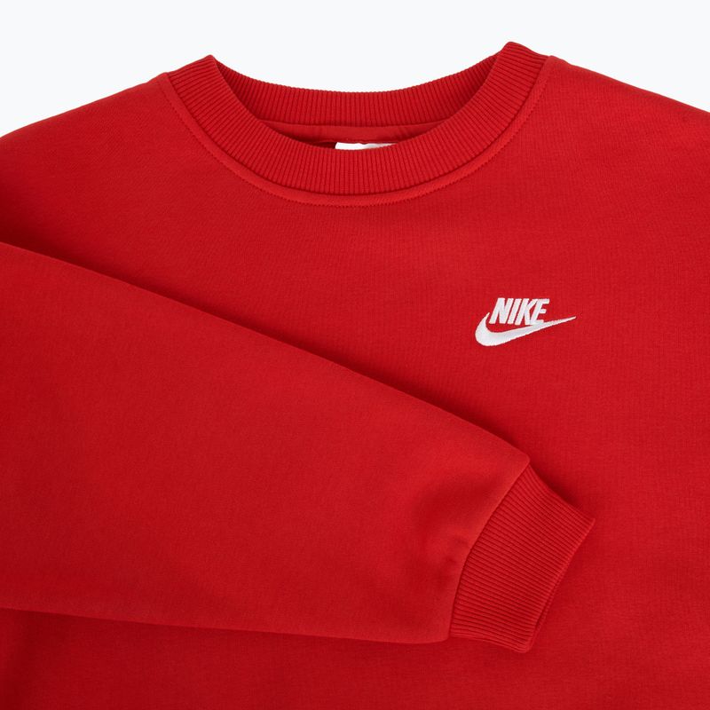 Nike Sportswear Club Fleece vaikiški marškinėliai universitetinė raudona/balta 3