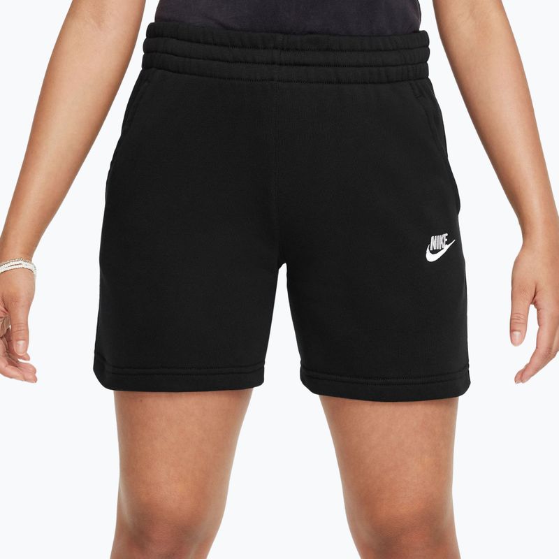 Vaikiški šortai Nike Sportswear Club Fleece juoda/juoda/balta 3