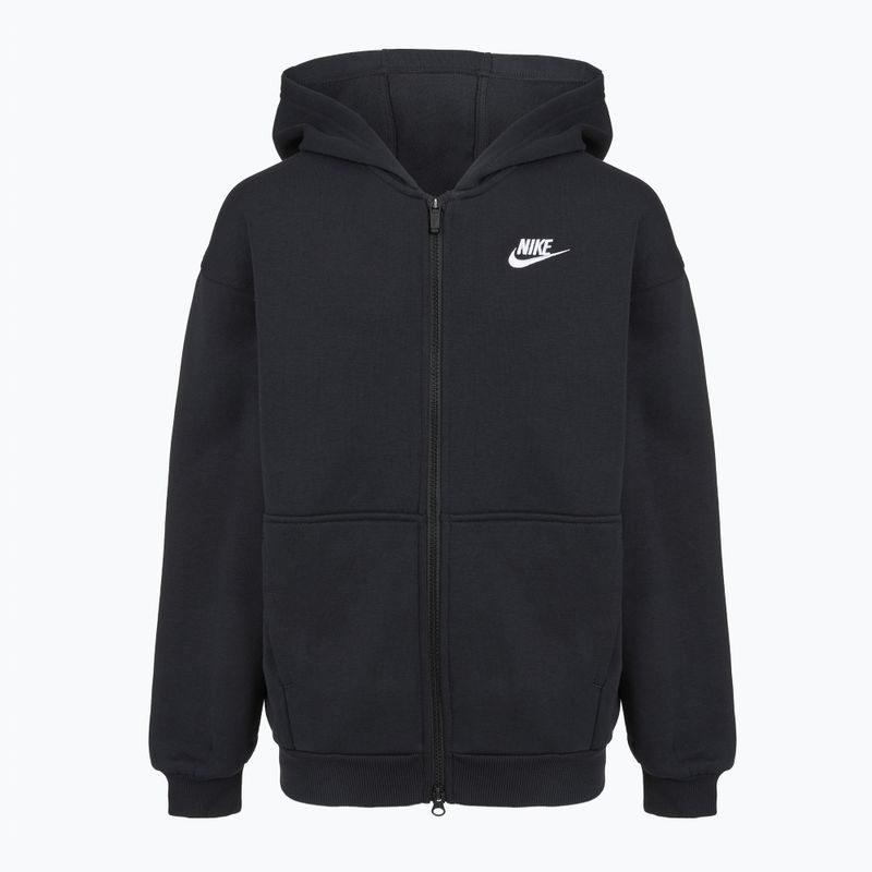 Nike Sportswear Club Fleece vaikiškas džemperis FD2931-010 juoda/balta