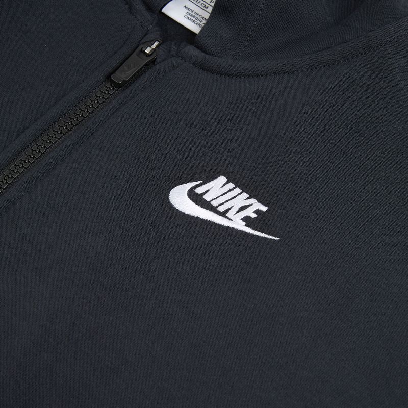 Nike Sportswear Club Fleece vaikiškas džemperis FD2931-010 juoda/balta 3