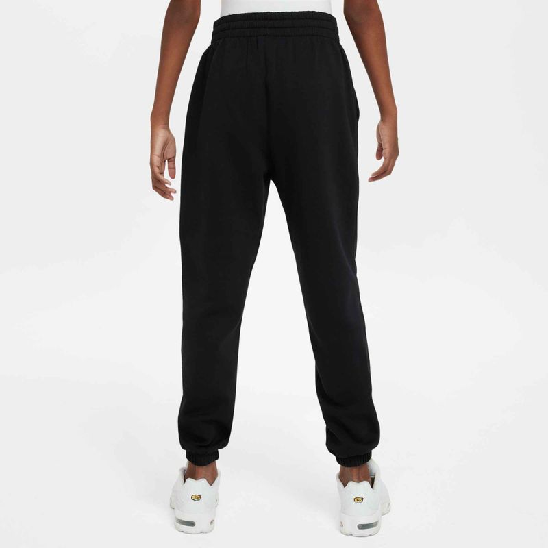 Nike Sportswear Club Fleece vaikiškos kelnės juoda/juoda/balta 2
