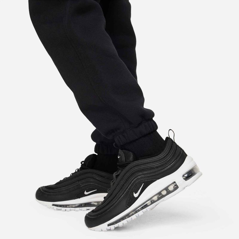 Nike Sportswear Club Fleece vaikiškos kelnės juoda/juoda/balta 4