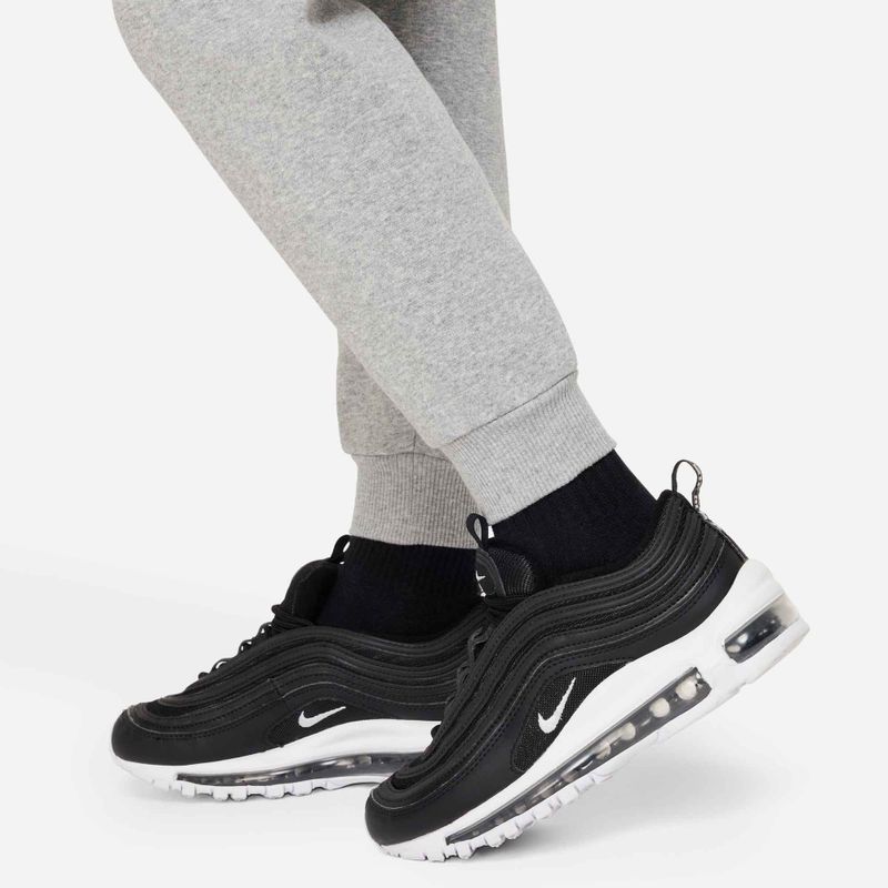 Nike Club Fleece vaikiškos kelnės tamsiai pilka heather/base grey/white 5