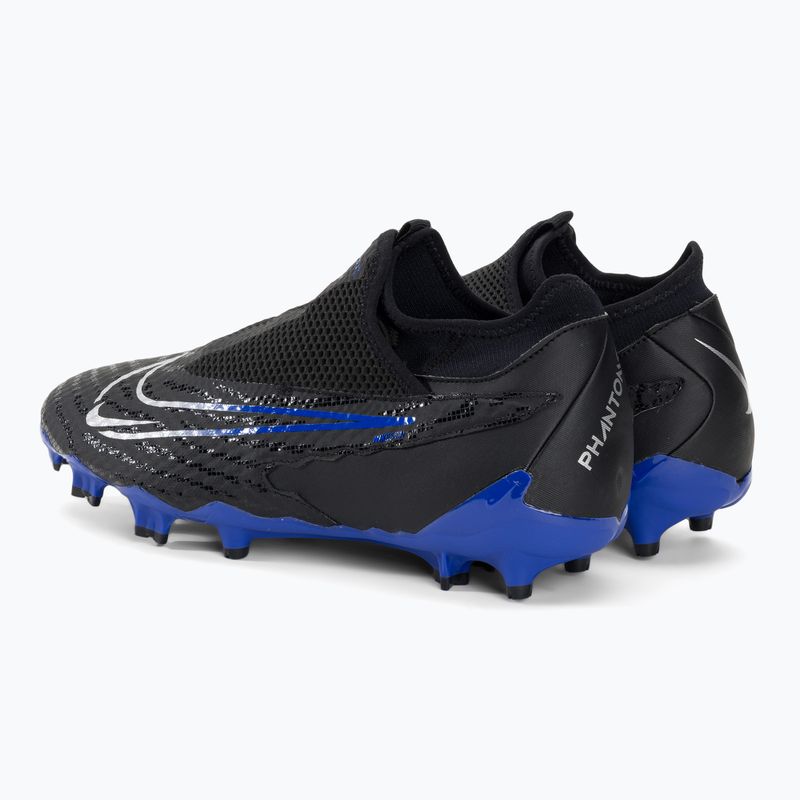 Nike Phantom GX Academy DF FG/MG juodi/chromuoti/hiper royal futbolo bateliai 3