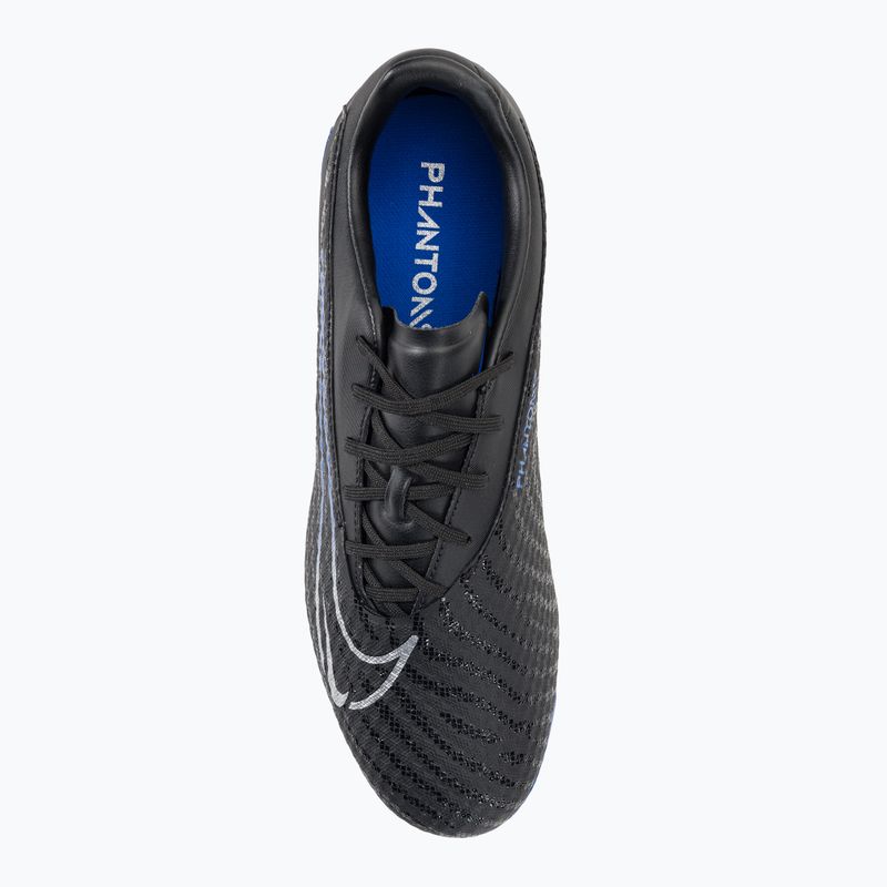 Nike Phantom GX Academy FG/MG juodi/chromuoti/hiper royal futbolo bateliai 6