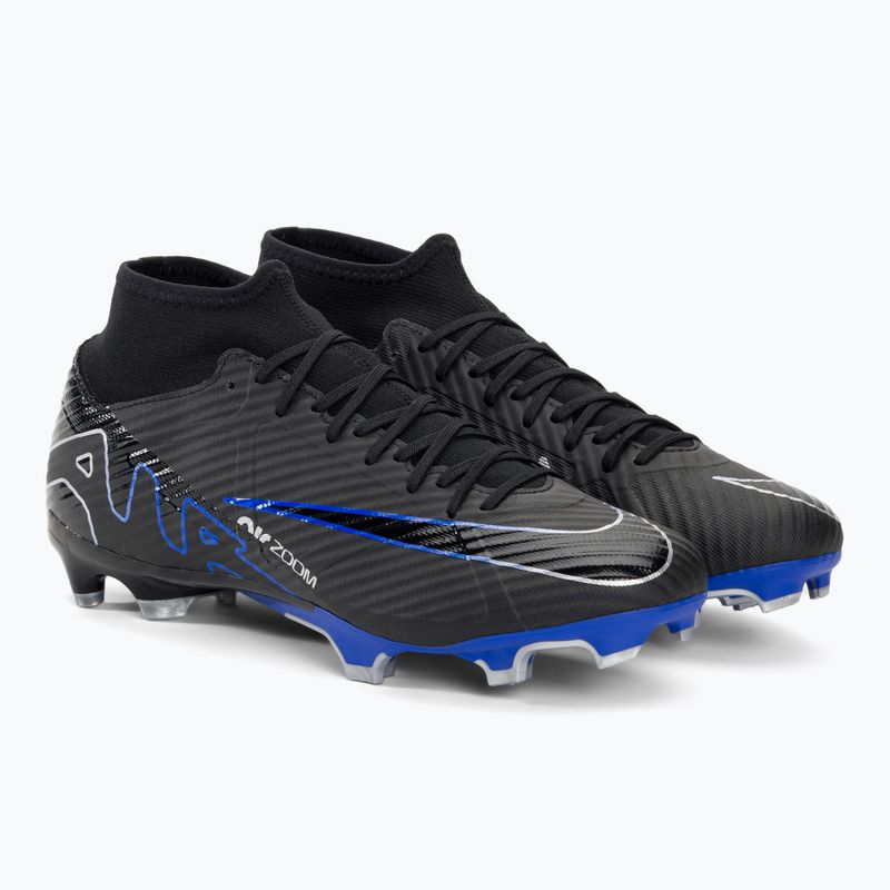 Nike Zoom Mercurial Superfly 9 Academy MG futbolo bateliai juodi/chromuoti/hiper real 4