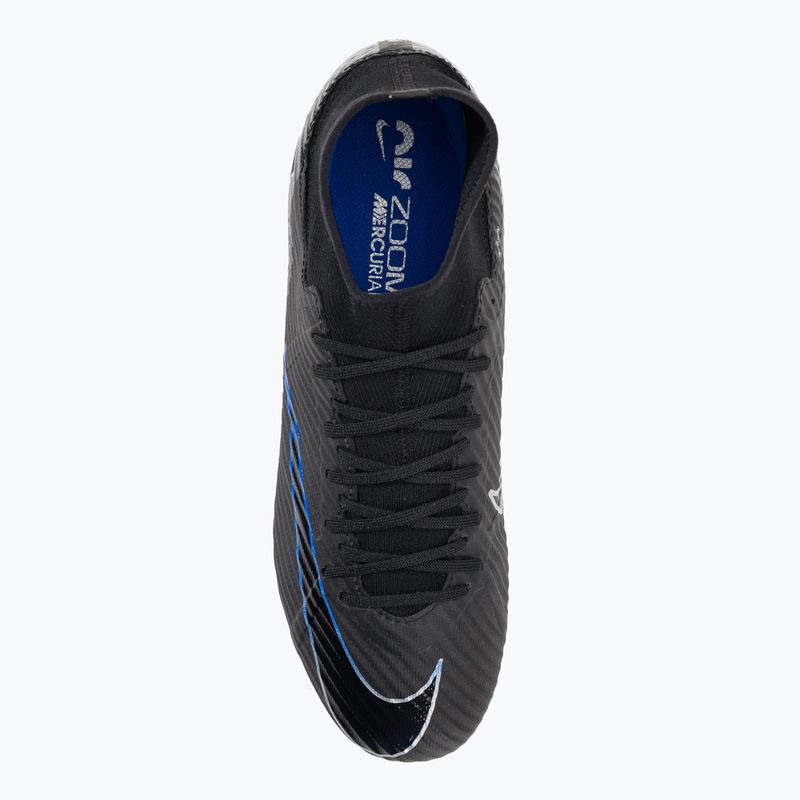 Nike Zoom Mercurial Superfly 9 Academy MG futbolo bateliai juodi/chromuoti/hiper real 6