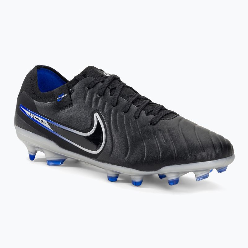 Nike Tiempo Legend 10 Pro FG futbolo bateliai juodi/chromuoti/hiper real