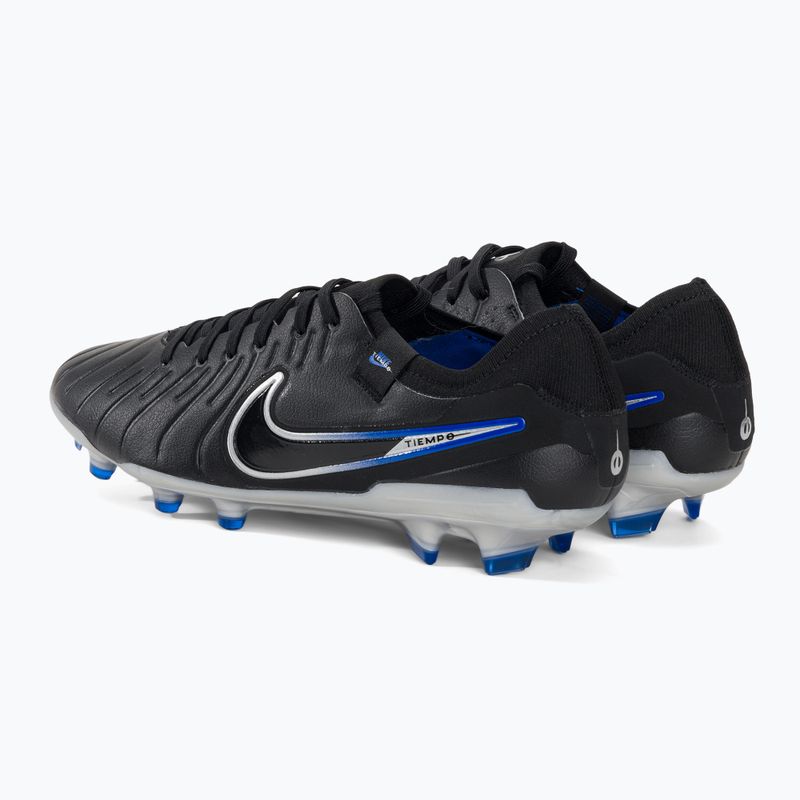 Nike Tiempo Legend 10 Pro FG futbolo bateliai juodi/chromuoti/hiper real 3