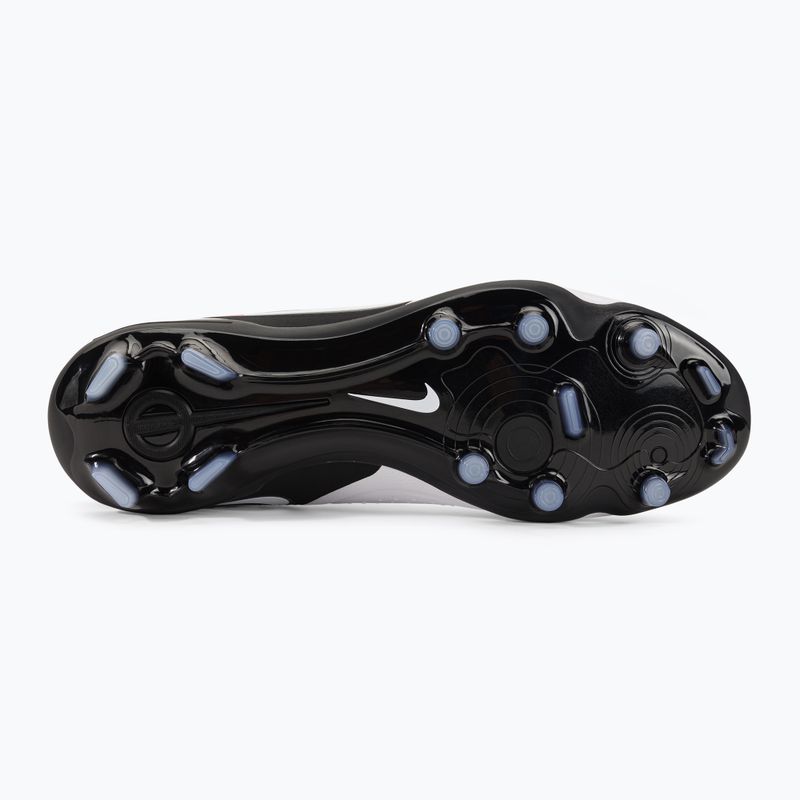 Nike Tiempo Legend 10 Pro FG balti/juodi/juodai purpuriniai futbolo bateliai 5