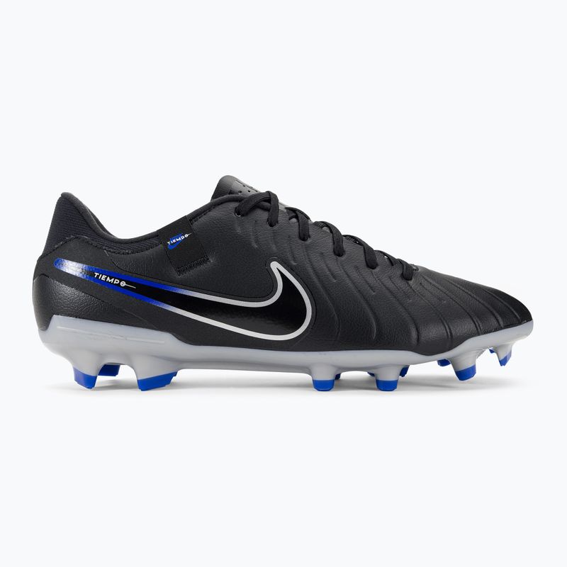 Nike Tiempo Legend 10 Academy MG futbolo bateliai juodi/chromuoti/hiper real 2