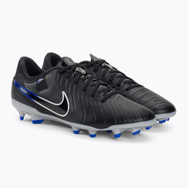 Nike Tiempo Legend 10 Academy MG futbolo bateliai juodi/chromuoti/hiper real 4