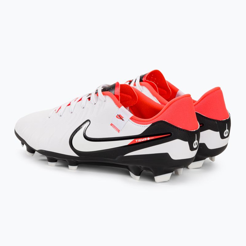 Nike Tiempo Legend 10 Academy MG futbolo bateliai balti/juodi/šviesiai purpuriniai 3