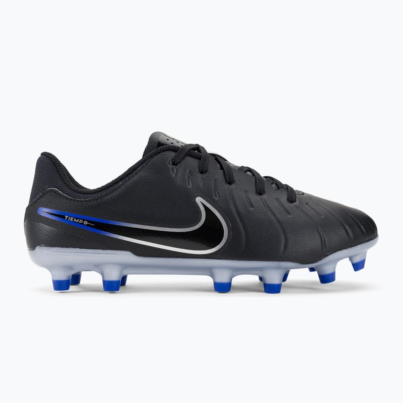 Vaikiški futbolo bateliai Jr Legend 10 Academy FG/MG black/chrome/hyper real 2