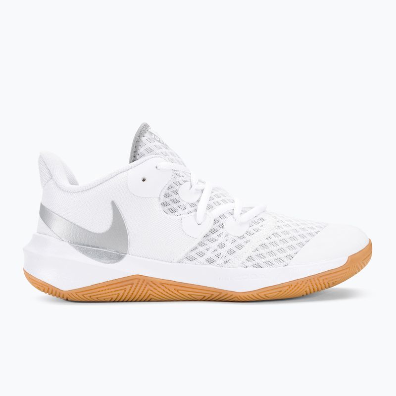 Krepšinio bateliai Nike Zoom Hyperspeed Court SE balti/metalinis sidabras guma 2