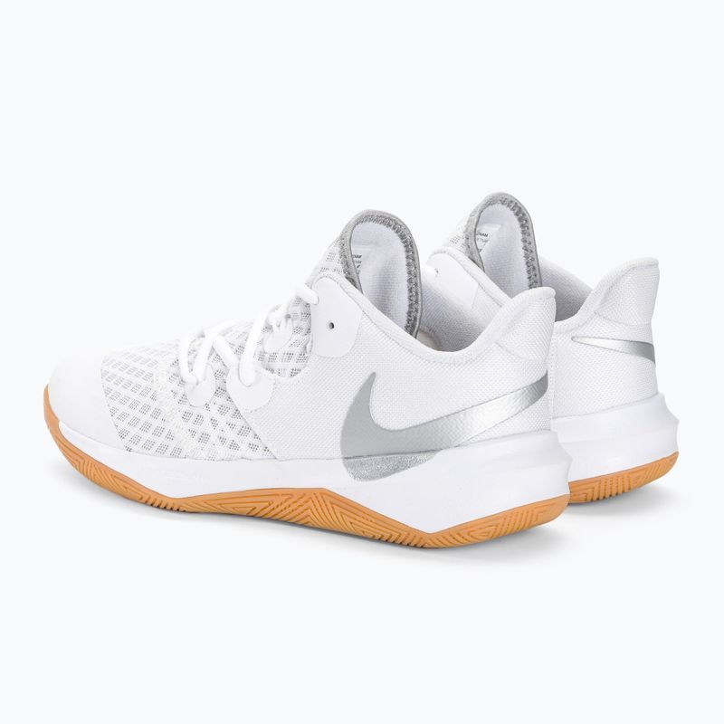 Krepšinio bateliai Nike Zoom Hyperspeed Court SE balti/metalinis sidabras guma 3