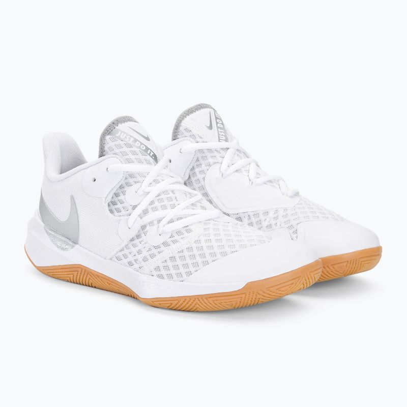 Krepšinio bateliai Nike Zoom Hyperspeed Court SE balti/metalinis sidabras guma 4
