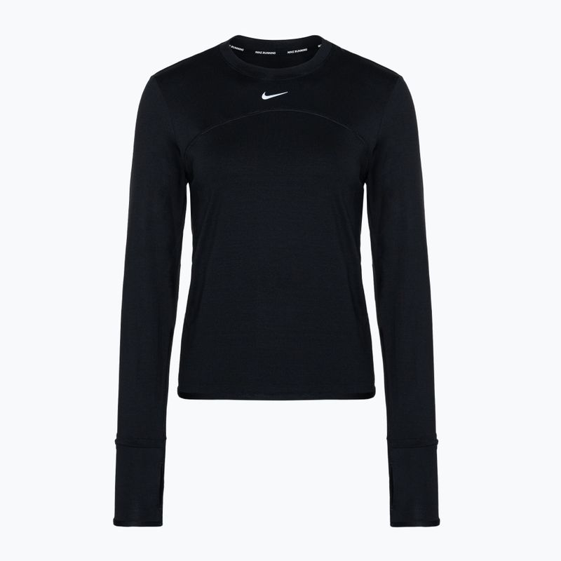 Moteriški bėgimo marškinėliai ilgomis rankovėmis Nike Dri-Fit Swift Element UV black