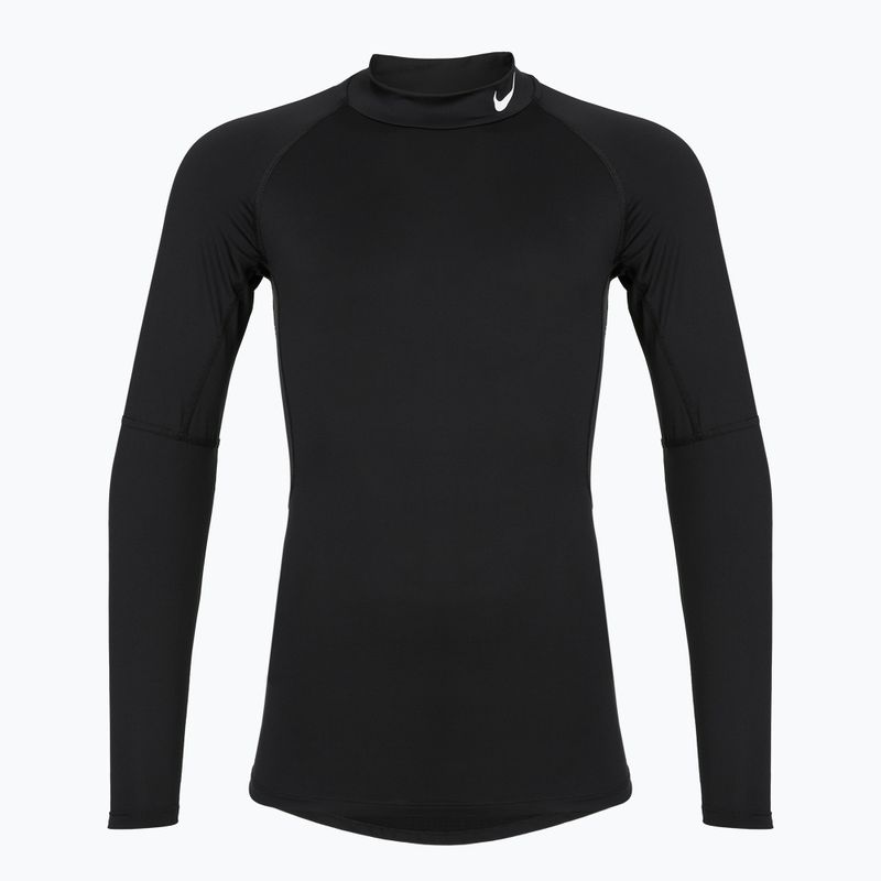 Vyriška Nike Pro Dri-Fit Mock-Neck treniruočių ilgomis rankovėmis juoda/balta 6