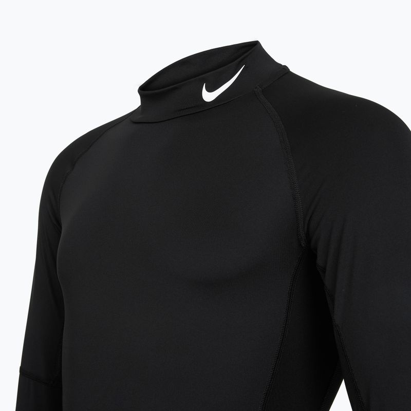 Vyriška Nike Pro Dri-Fit Mock-Neck treniruočių ilgomis rankovėmis juoda/balta 8