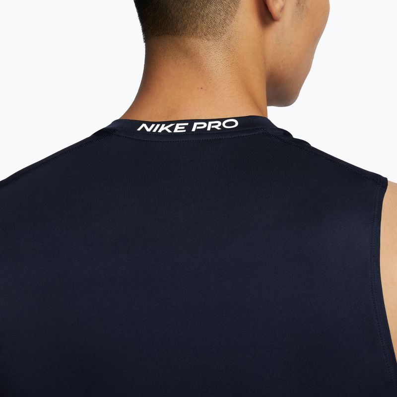 Vyriški marškinėliai Nike Pro Dri-Fit Tight Sleeveless Fitness obsidian/white 5