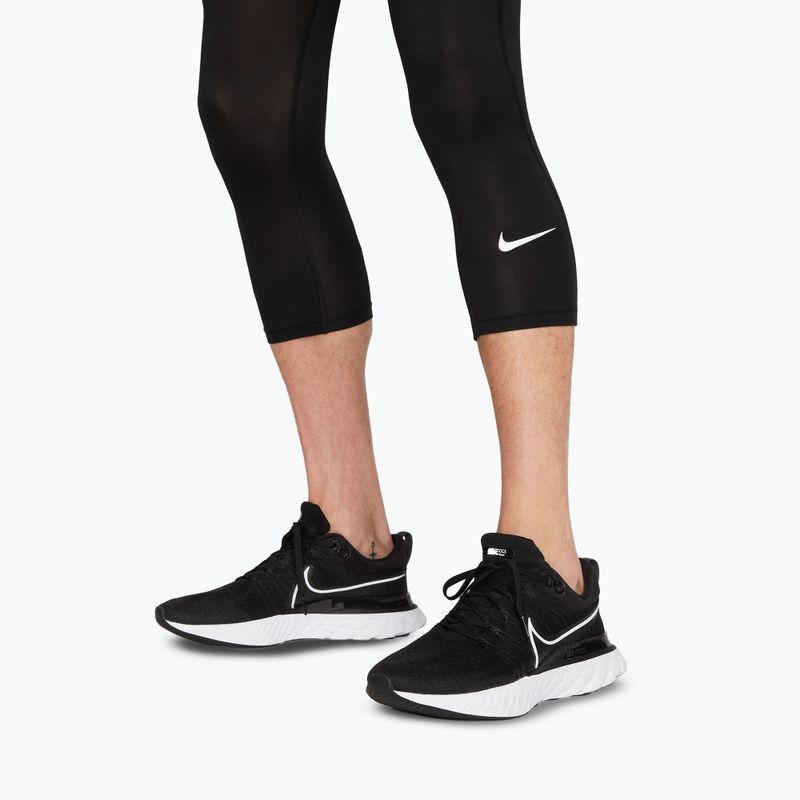 Vyriškos treniruočių tamprės Nike Pro Dri-Fit 3/4 Tight Fitness black/white 5