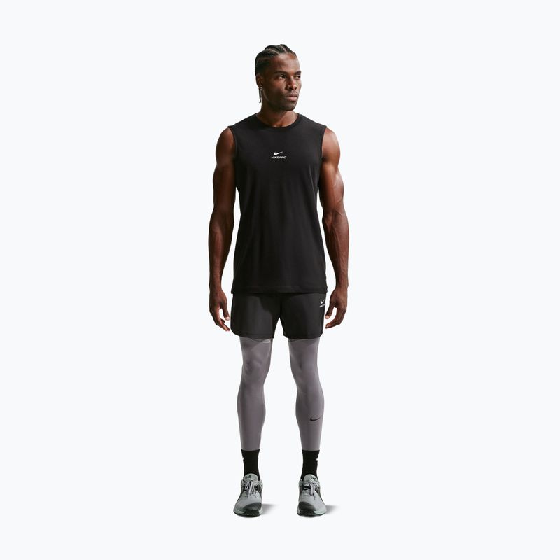 Vyriškos treniruočių kelnės Nike Pro Dri-Fit Tight Fitness smoke grey/black 2