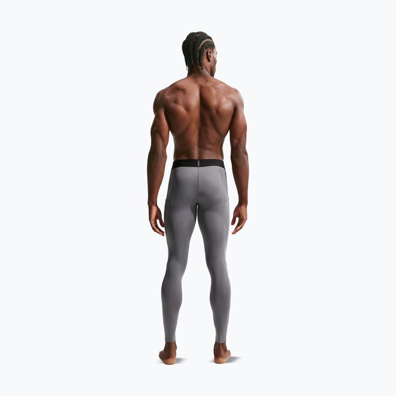 Vyriškos treniruočių kelnės Nike Pro Dri-Fit Tight Fitness smoke grey/black 3