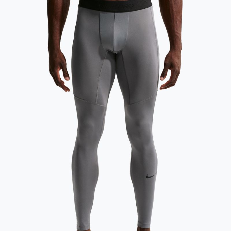 Vyriškos treniruočių kelnės Nike Pro Dri-Fit Tight Fitness smoke grey/black 4