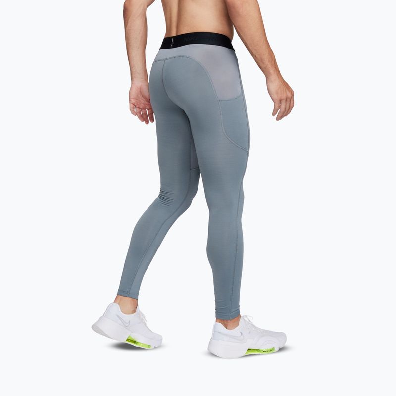 Vyriškos tamprės Nike Pro Warm smoke grey/black 3