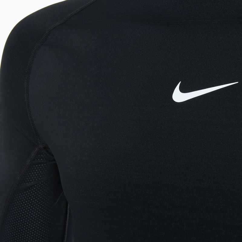 Vyriškos treniruočių kelnės su ilgomis rankovėmis Nike Pro Warm LS black/white 3