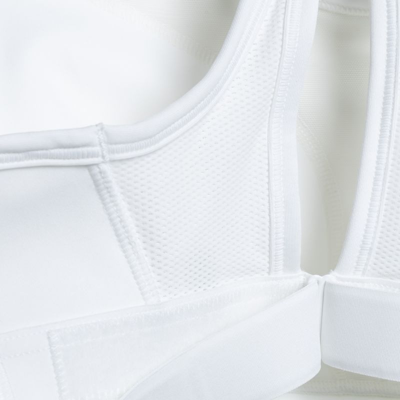 Treniruočių liemenėlė Nike Swoosh High Support white/white/back 3