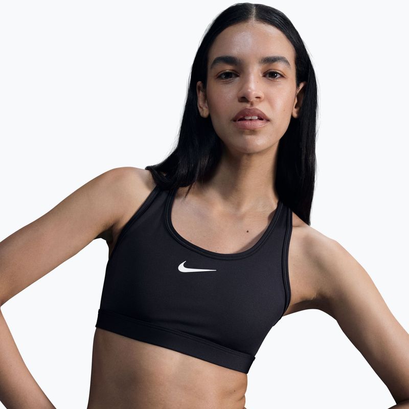 Treniruočių liemenėlė Nike Swoosh Medium Support black/white 4