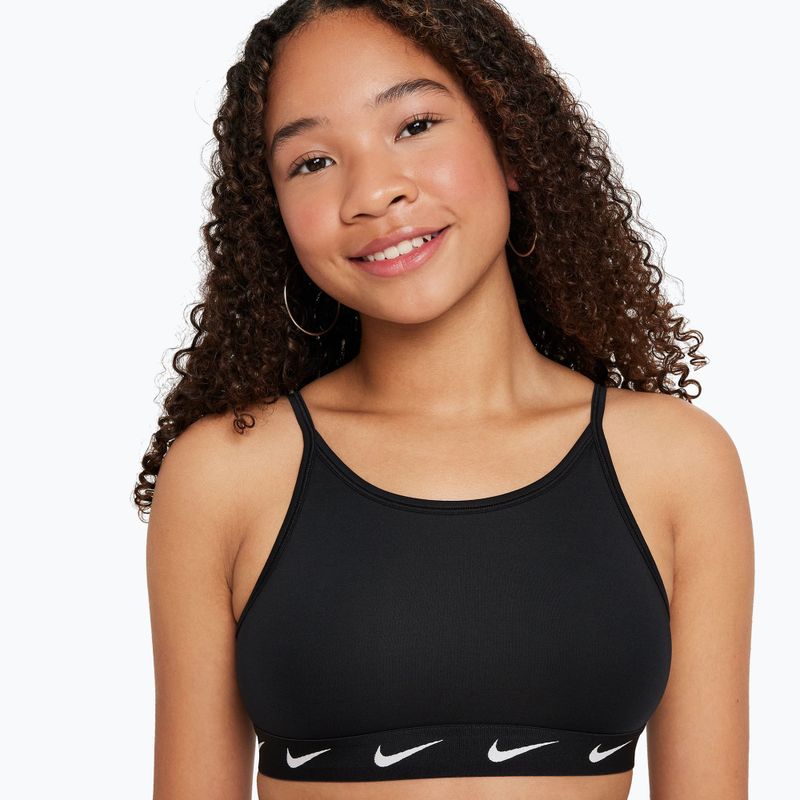 Vaikiška sportinė liemenėlė Nike One black/white 4