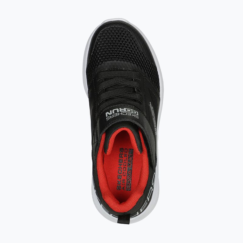 SKECHERS Go Run Elevate vaikiški treniruočių bateliai juodi/raudoni 14