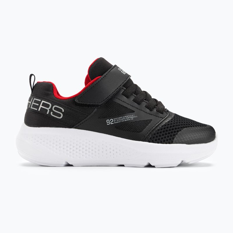 SKECHERS Go Run Elevate vaikiški treniruočių bateliai juodi/raudoni 2