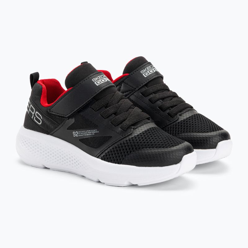 SKECHERS Go Run Elevate vaikiški treniruočių bateliai juodi/raudoni 4