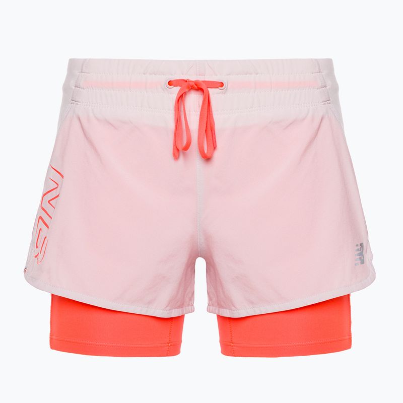 Moterų New Balance Printed Impact Run 2In1 Pink Bėgimo šortai WS21271SOI 6